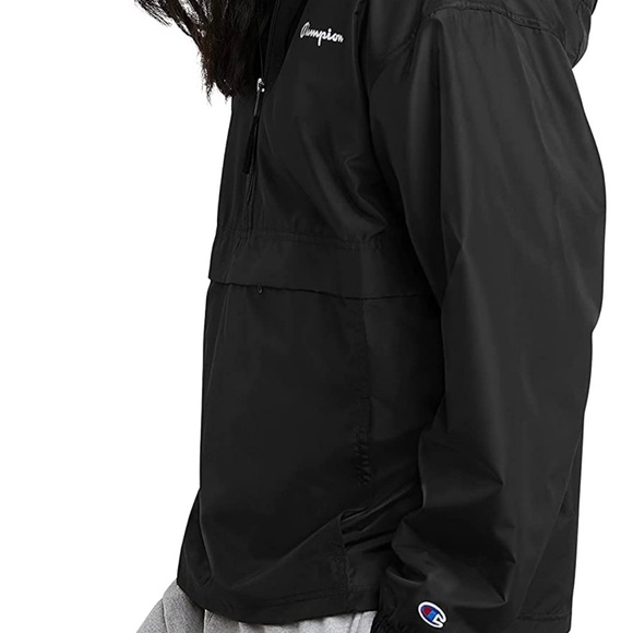 NWT Champion Men's Windbreaker Jacket Wind-Water-Resistant Hooded Jacket - Picture 3 of 3